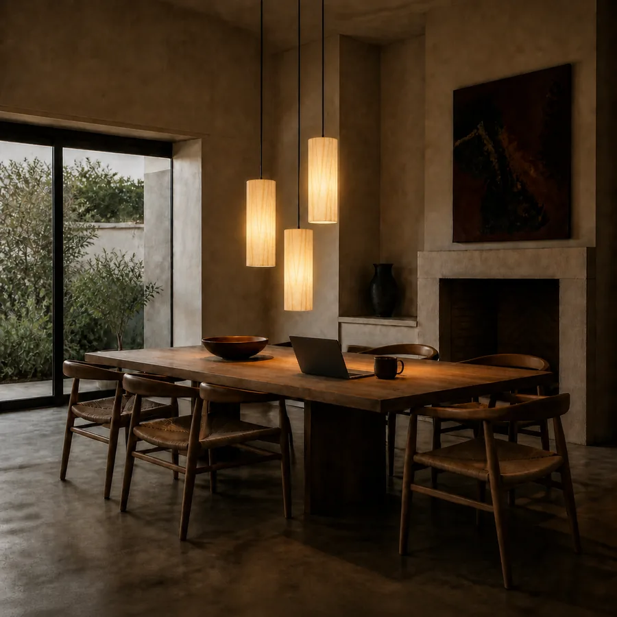 Antares Tulipwood Pendant Lamp · 3 lights