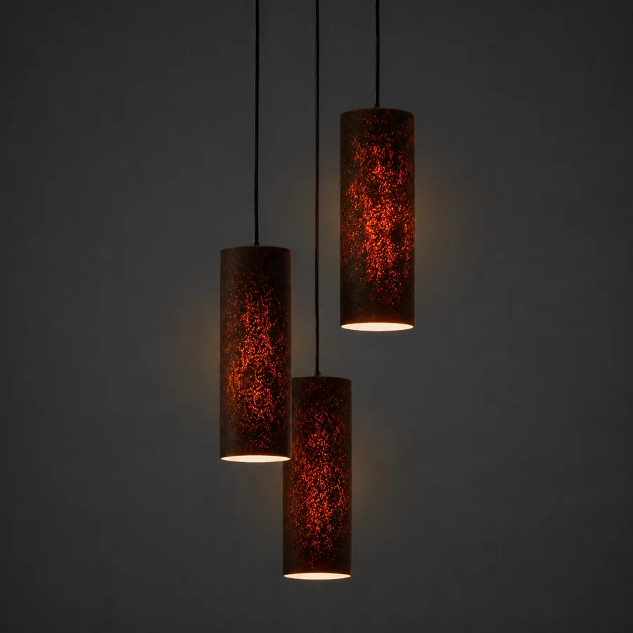Antares Terracotta Pendant Lamp · 3 lights