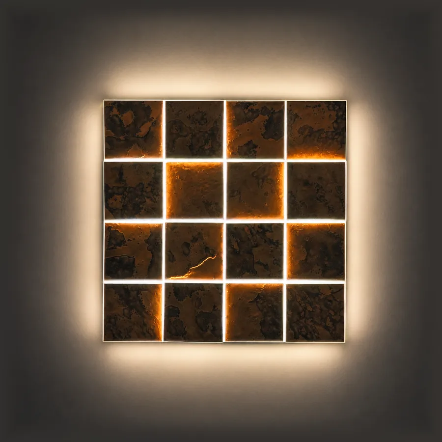 Aurora Copper Wall Light · mosaic