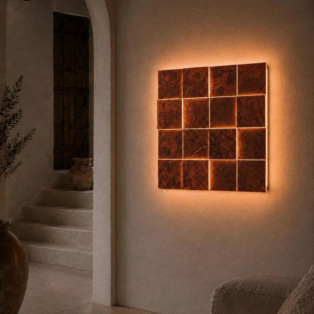 Aurora Copper Wall Light · mosaic