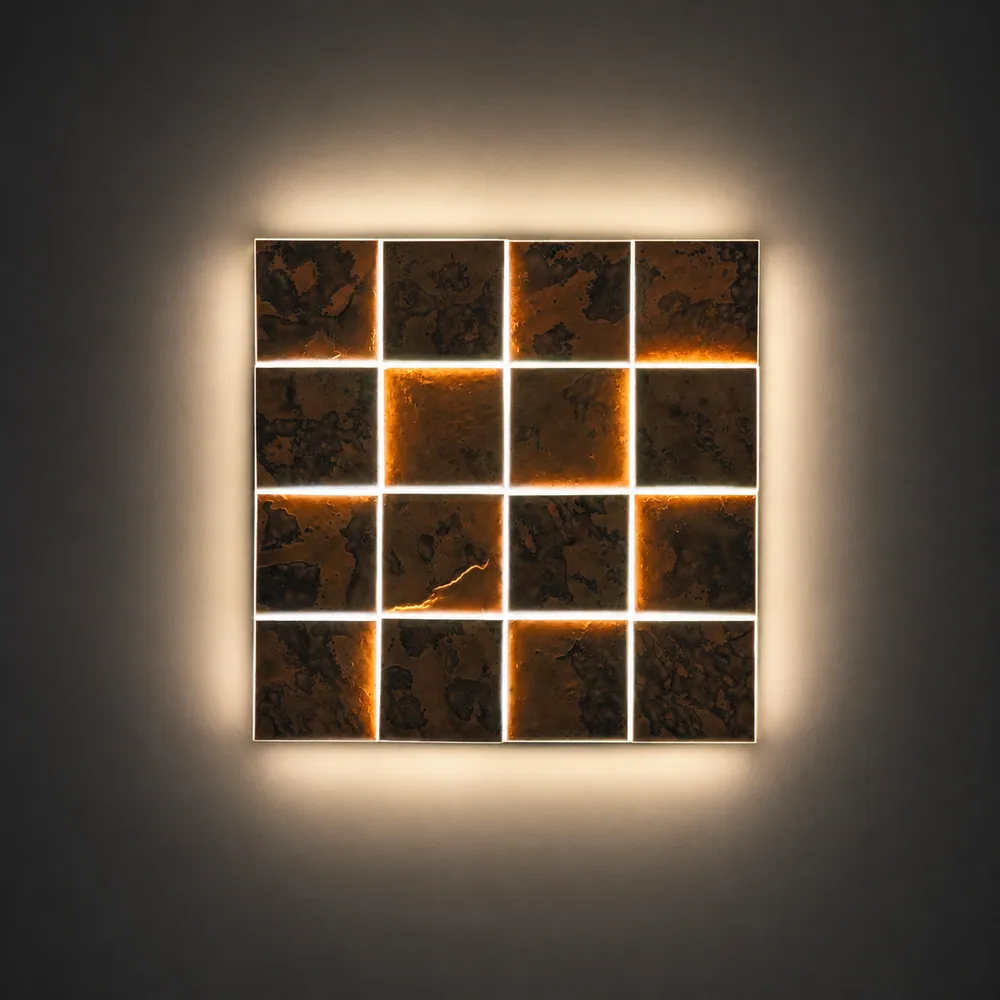 Aurora Copper Wall Light · mosaic