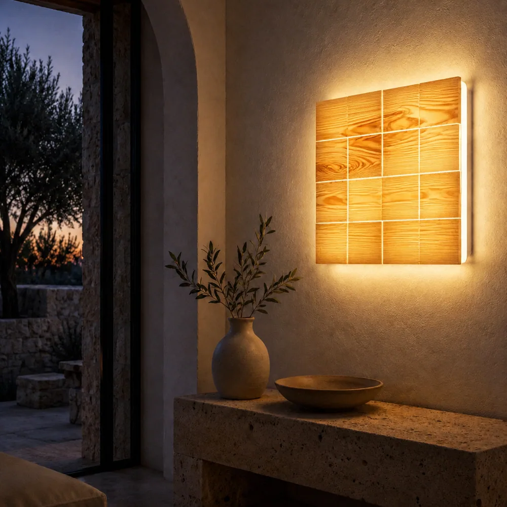 Aurora Olive Root Wall Light · mosaic