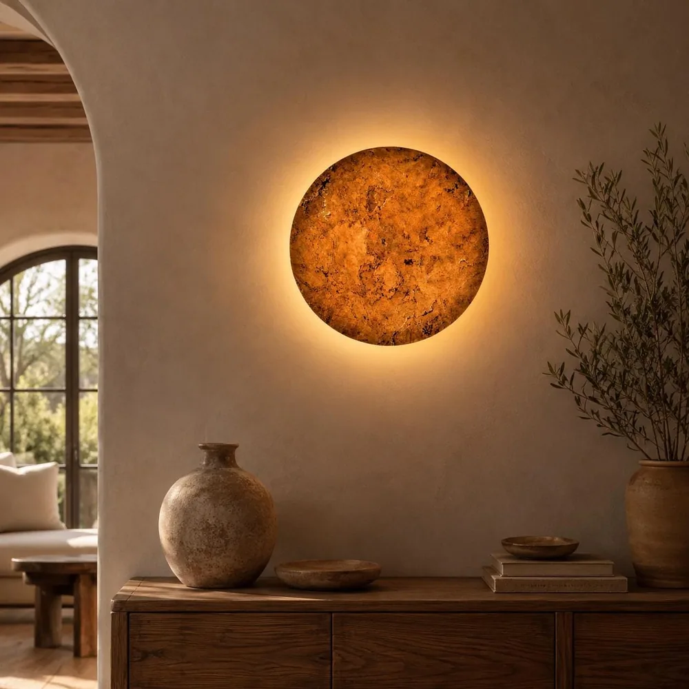 Orfeo Magnus Terracotta Wall Light