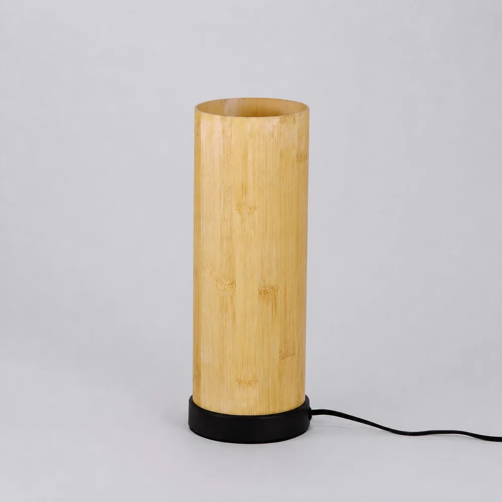 Lámpara de mesa Polaris de Bambú · pack de 2