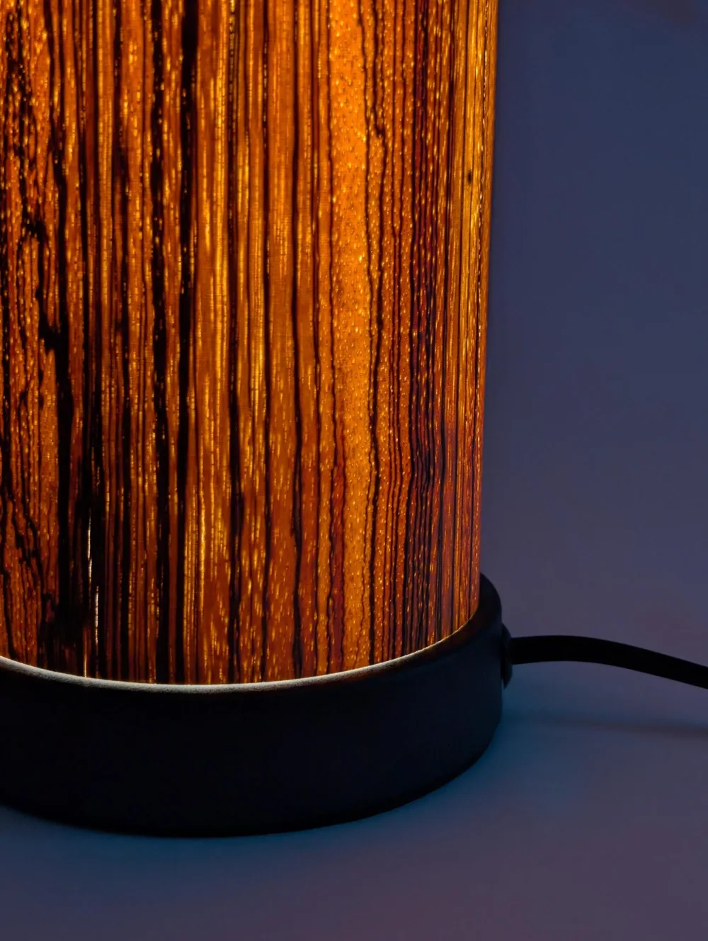 Polaris Zebrawood Table Lamp · set of 2