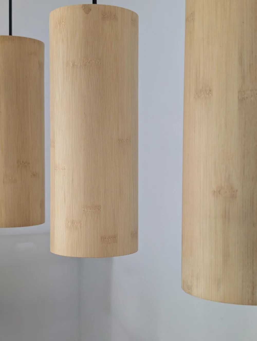 Tabit Bamboo Pendant Lamp · 3 lights