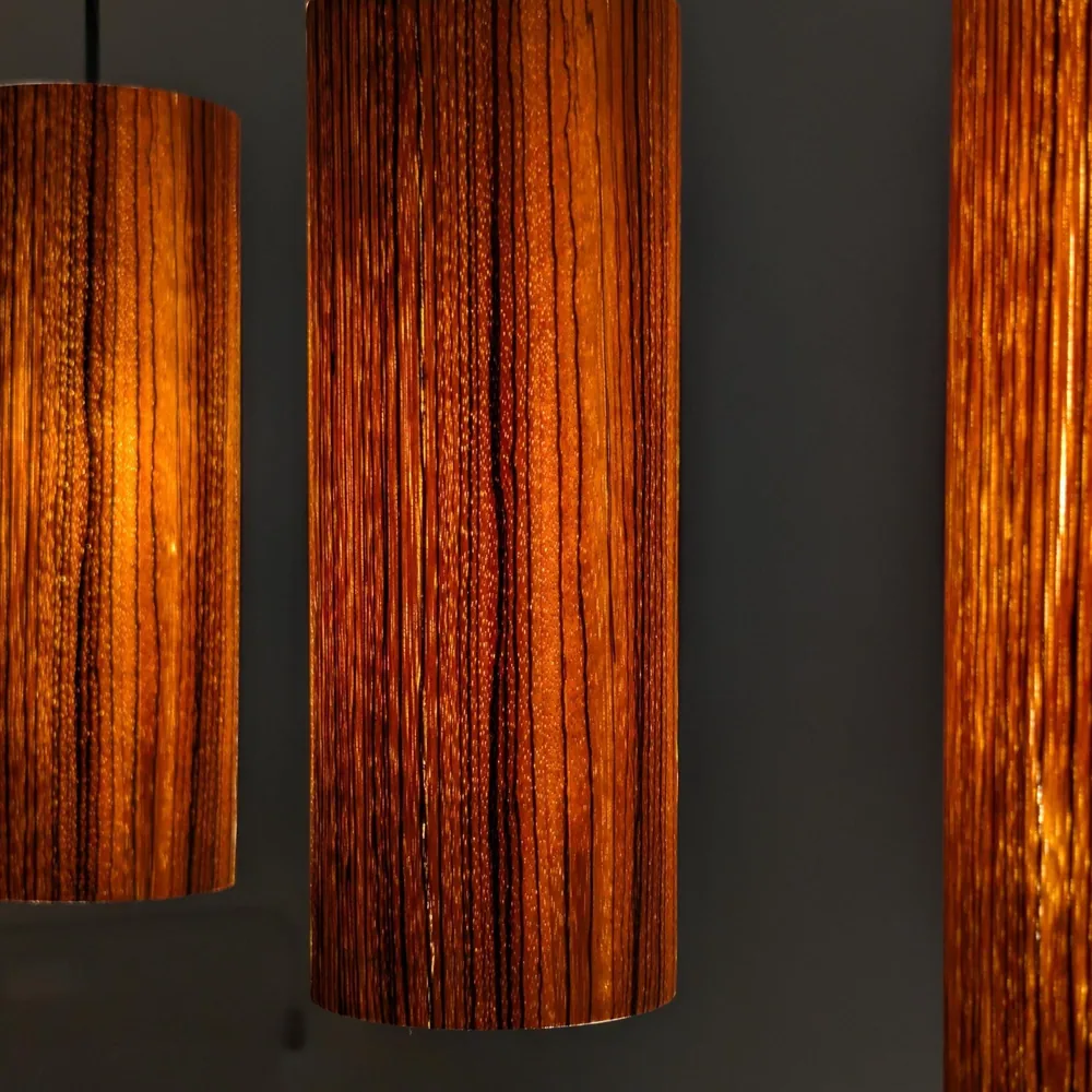 Tabit Zebrawood Pendant Lamp · 3 lights