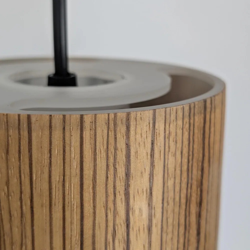 Tabit Zebrawood Pendant Lamp · 3 lights