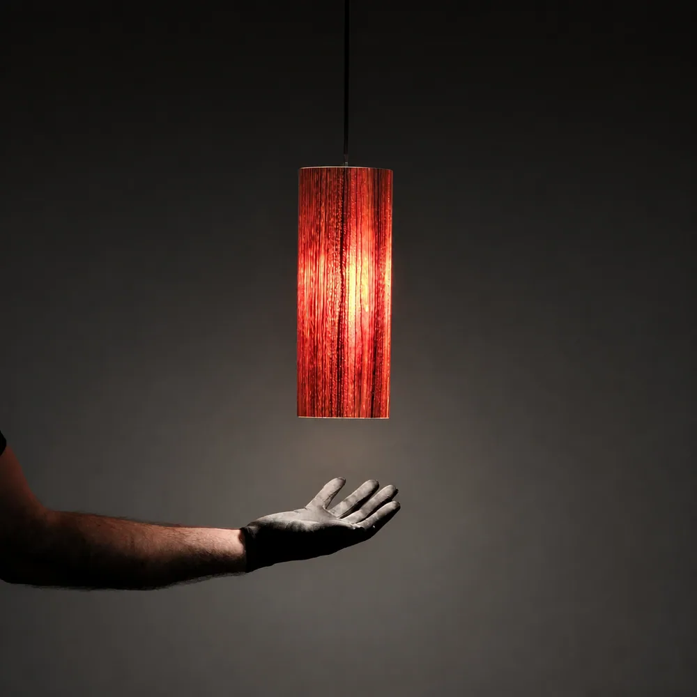 Tiel Zebrawood Pendant Lamp