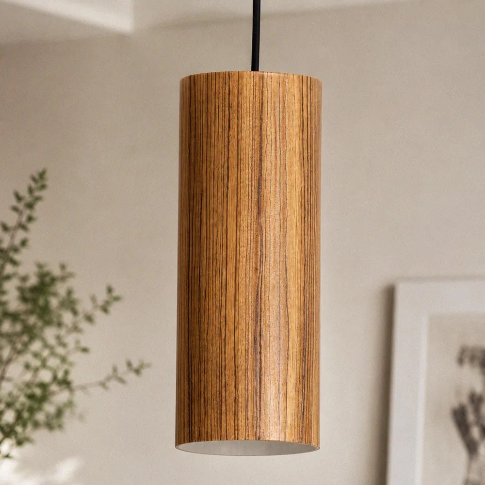 Tiel Zebrawood Pendant Lamp