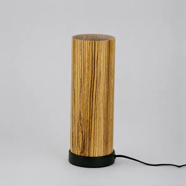 Lámpara de mesa Polaris de Zebrano · pack de 2
