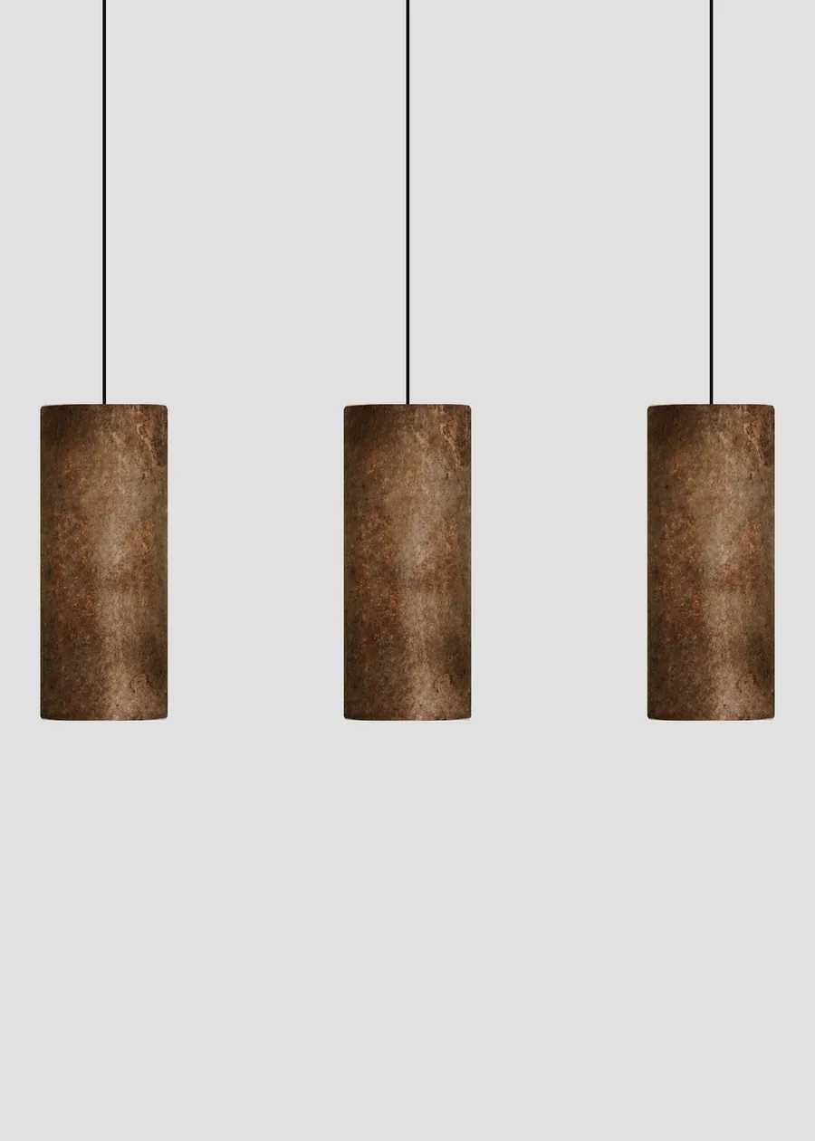 Colgante Tabit de Terracota · 3 luces