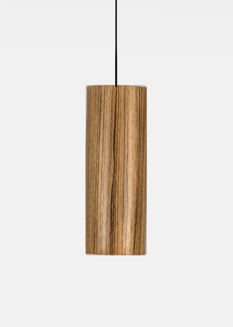 Tiel Zebrawood Pendant Lamp